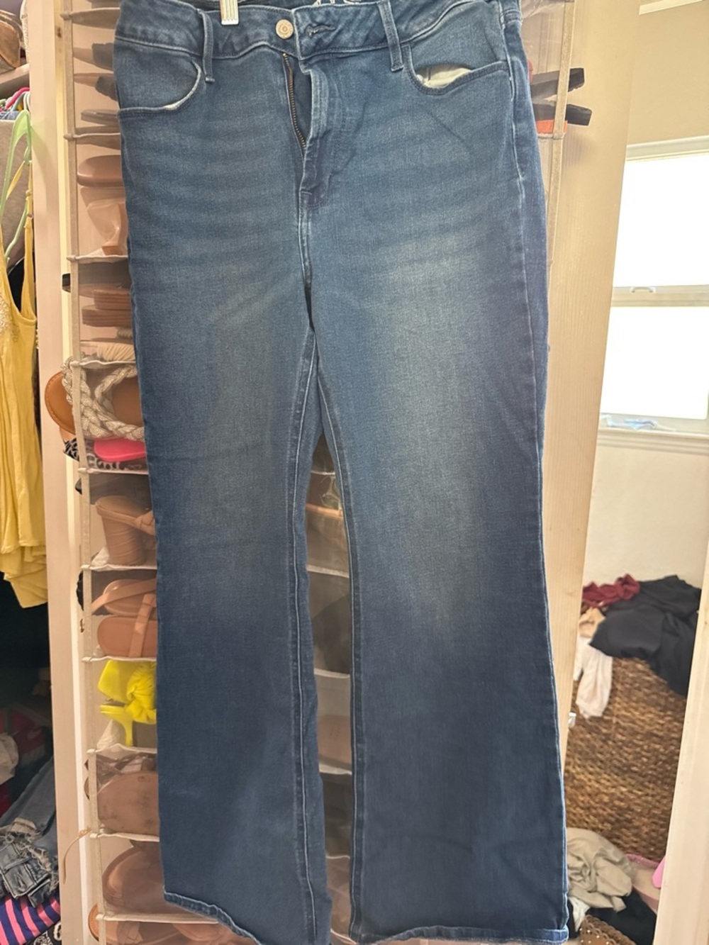 Old Navy Women's Medium Blue Flare Jeans